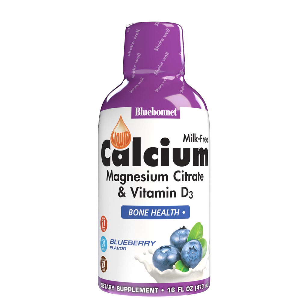 Bluebonnet Liquid Calcium Magnesium Citrate, Blueberry