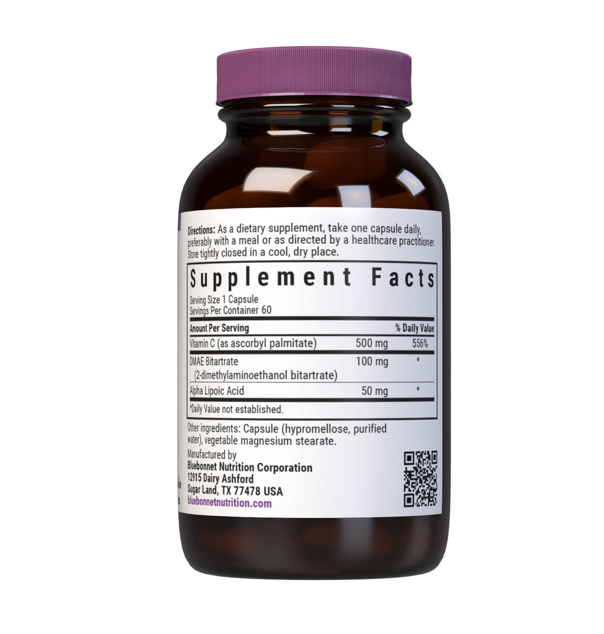 Supplement Facts for Bluebonnet Age-Less Skin Formula