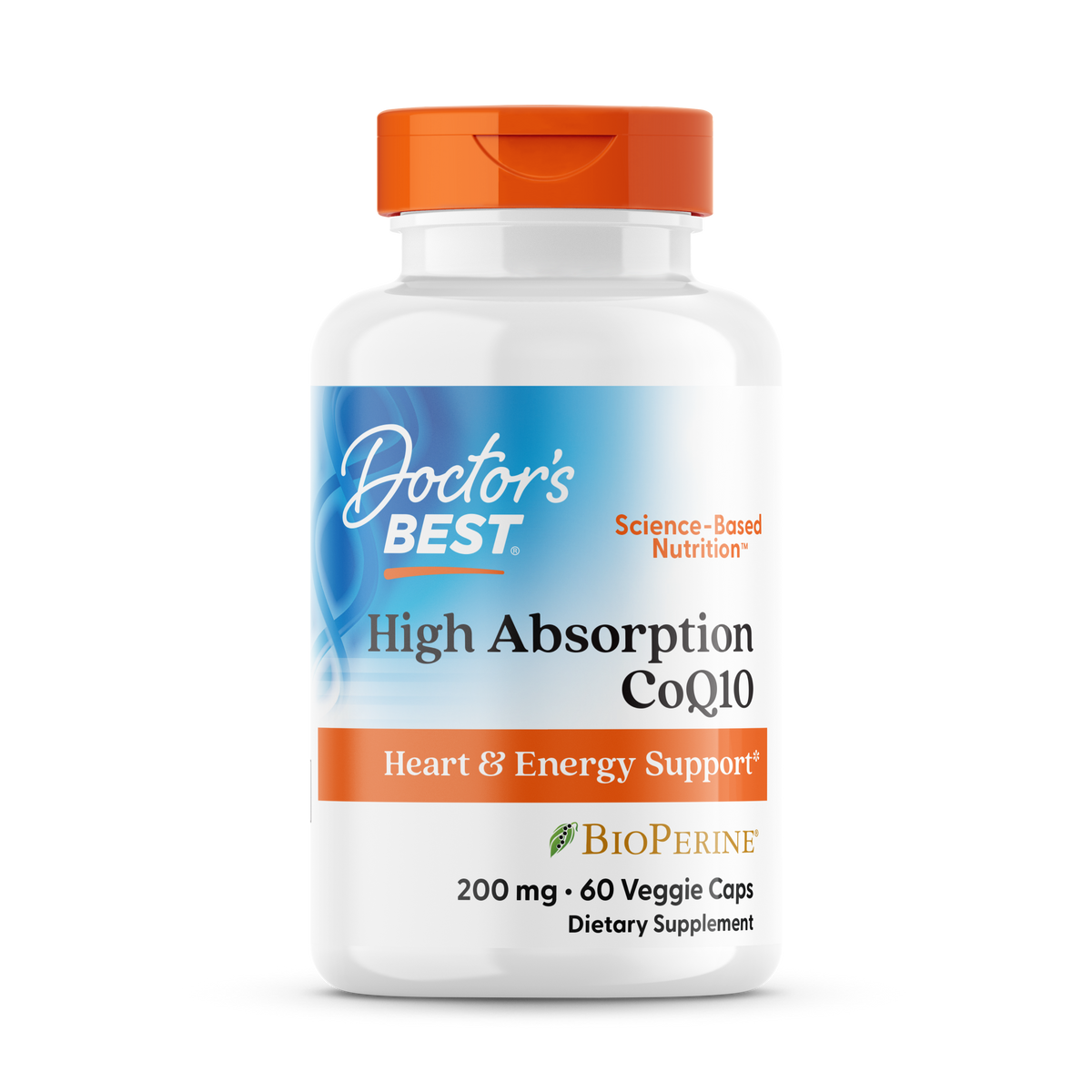 Doctor's Best High Absorption CoQ10 with BioPerine, 200 mg