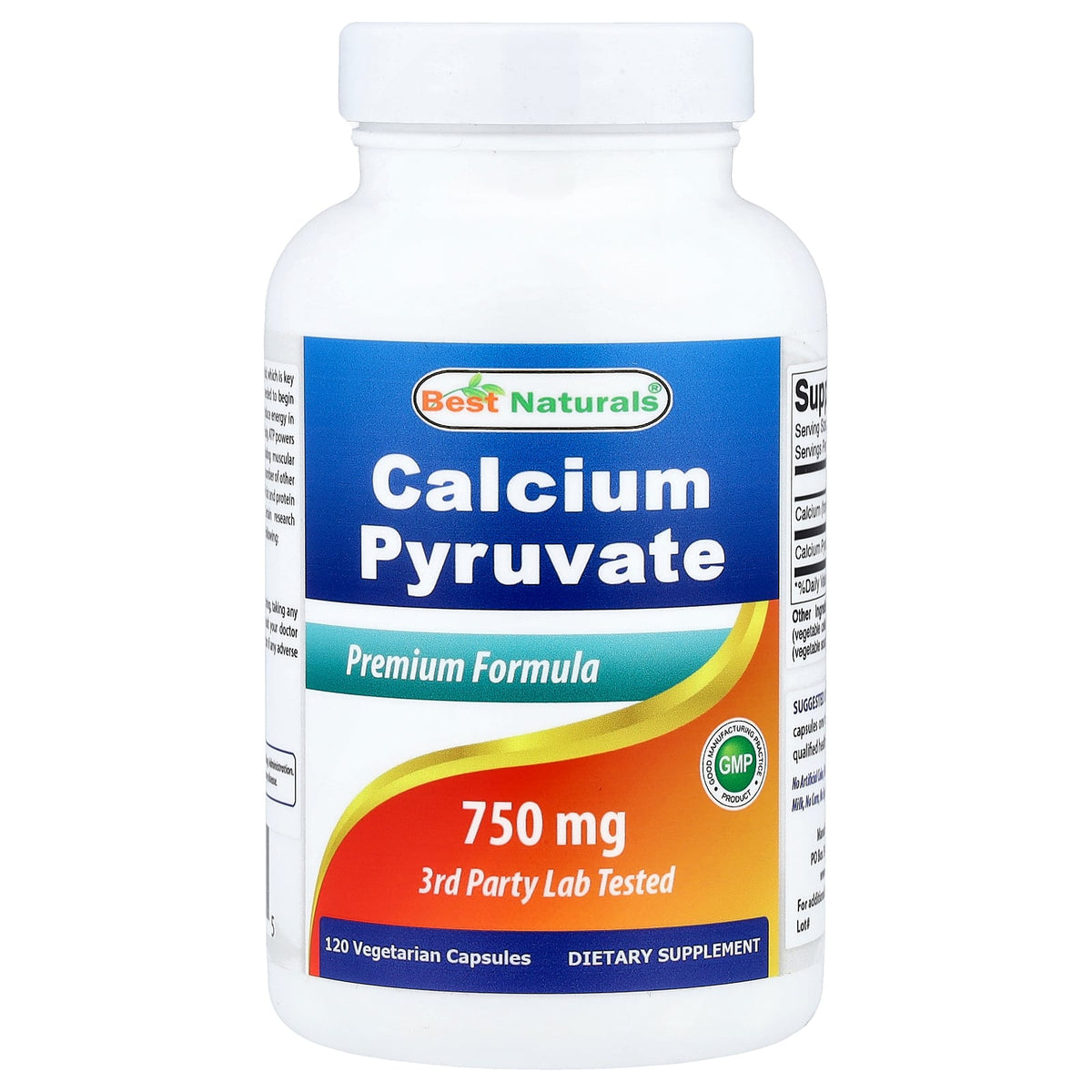 Best Naturals Calcium Pyruvate 750 mg