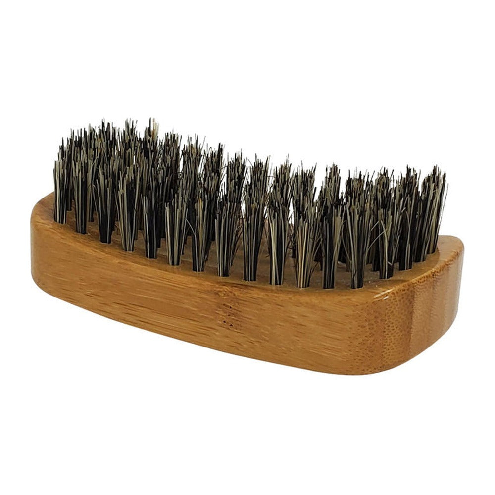 Bass Brushes The Beard Brush Pure Natural Boar Bristle Beard Brush, Natural Dark Bamboo