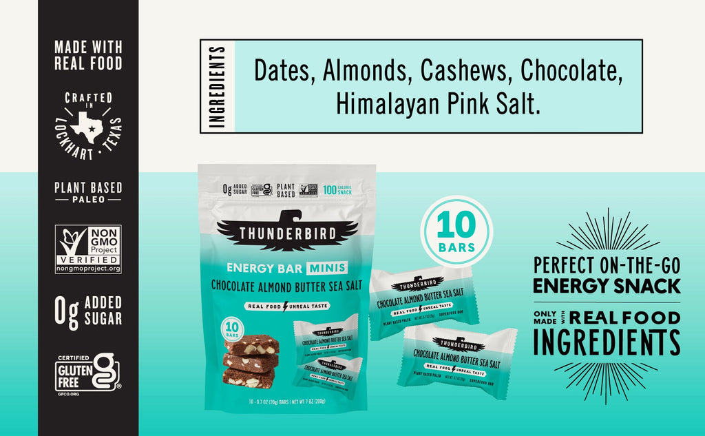 Thunderbird Chocolate Almond Butter Sea Salt Bar Minis