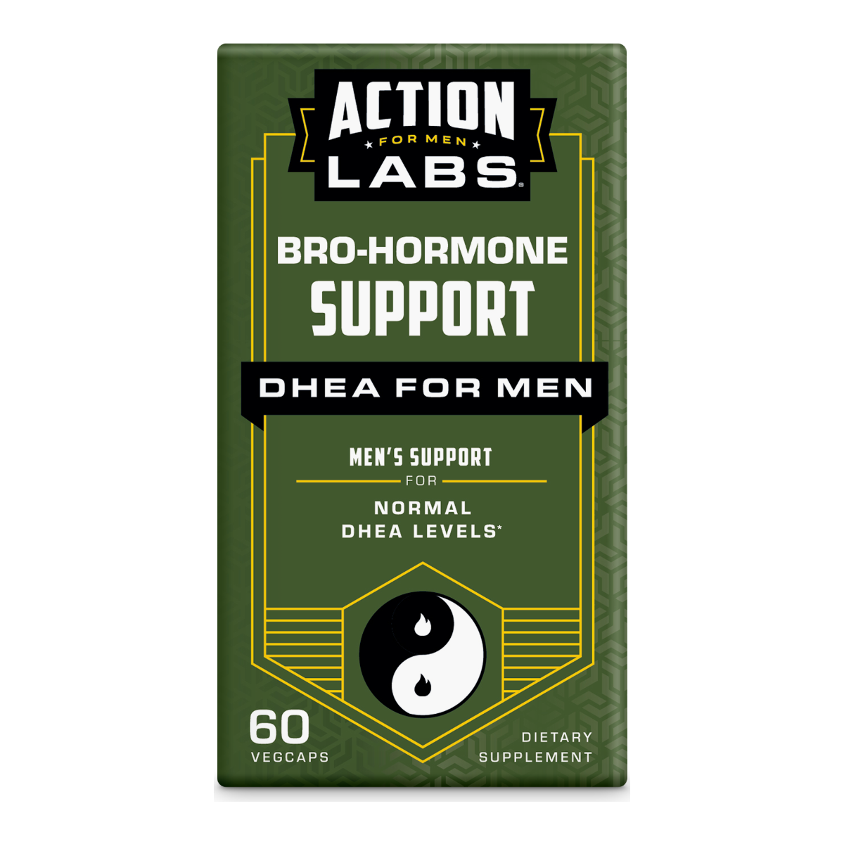 Action Labs DHEA for Men | Bro-Hormone Support - 60 Capsules