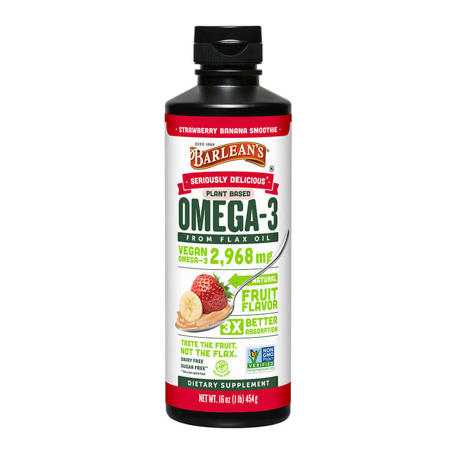 Barlean's Omega Swirl Strawberry Banana Flax Oil