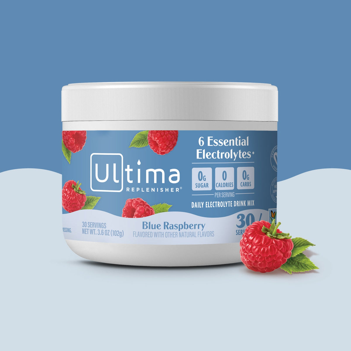 Ultima Replenisher Blue Raspberry Daily Electrolyte Drink Mix