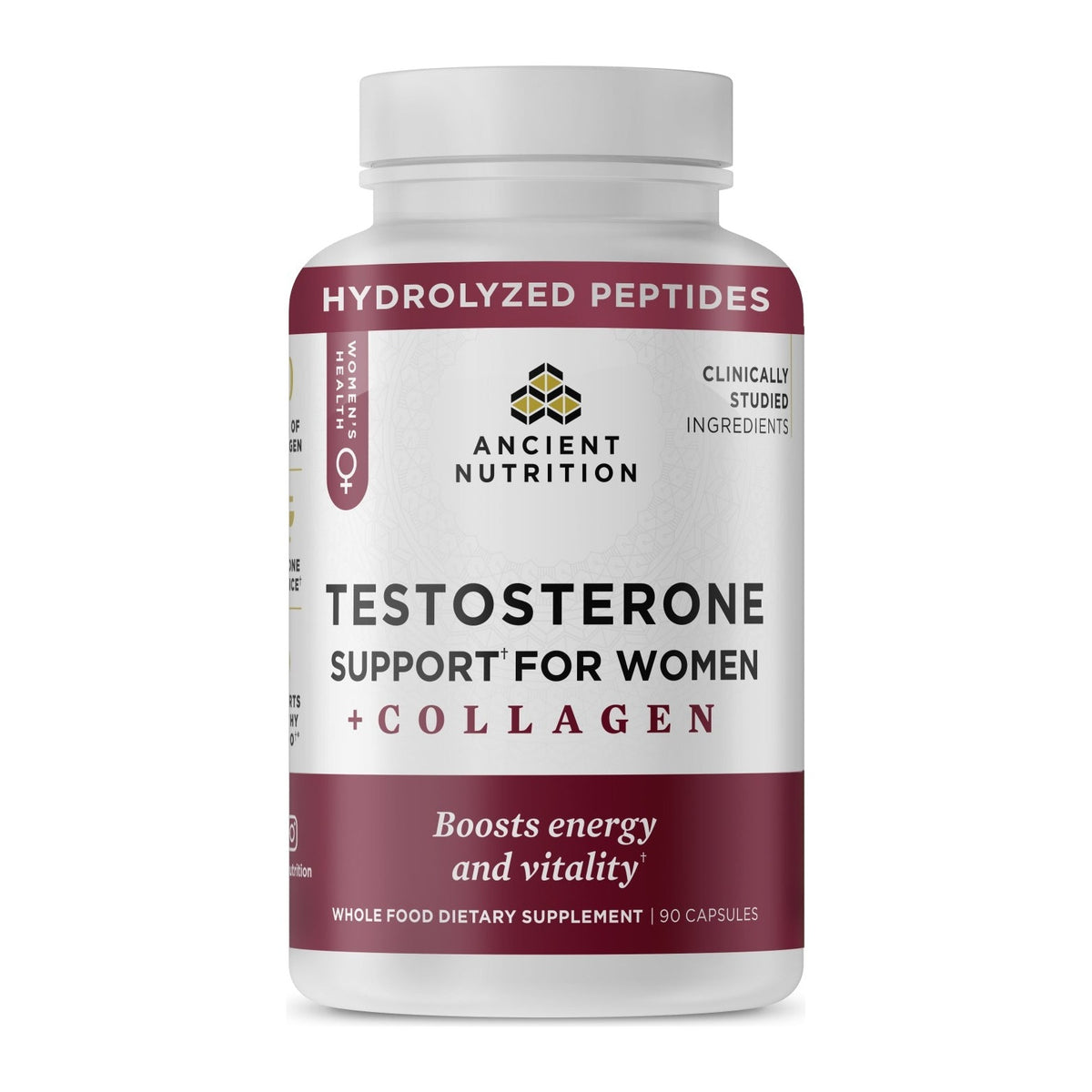 Ancient Nutrition Collagen Women Testosterone Capsules