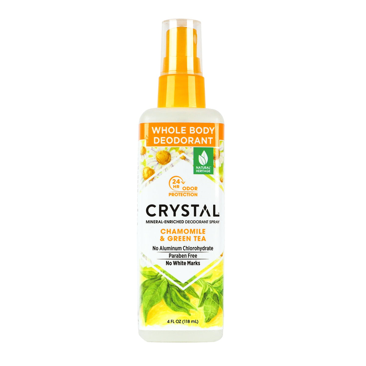 Crystal Deodorant Mineral Deodorant Spray - Chamomile & Green Tea