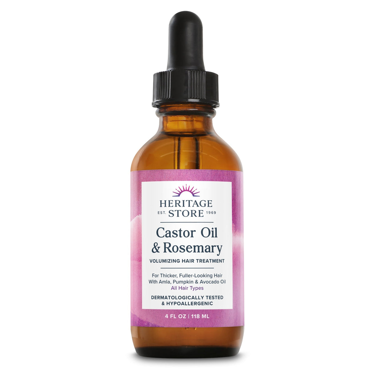 Heritage Store Castor Oil & Rosemary, 4 oz