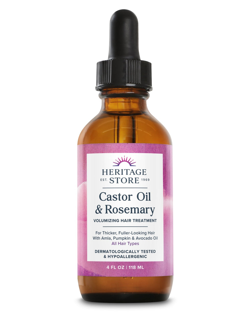 Heritage Store Castor Oil & Rosemary, 4 oz