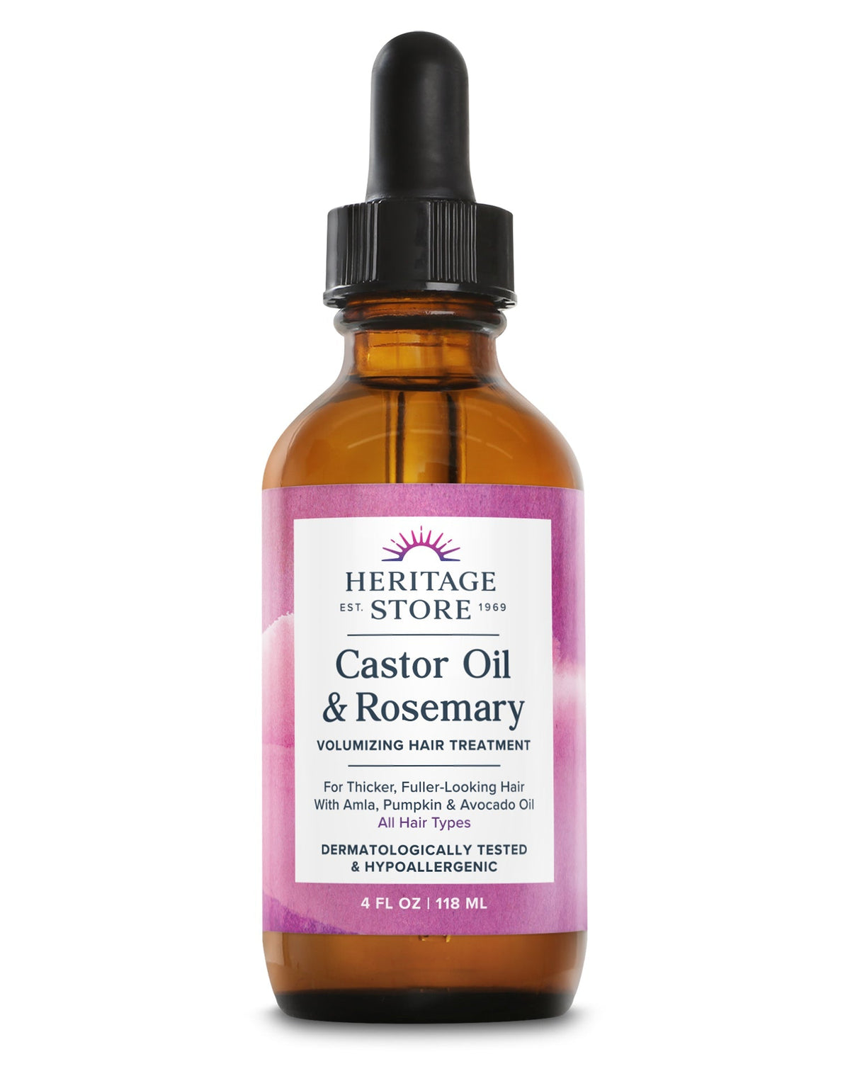 Heritage Store Castor Oil & Rosemary, 4 oz