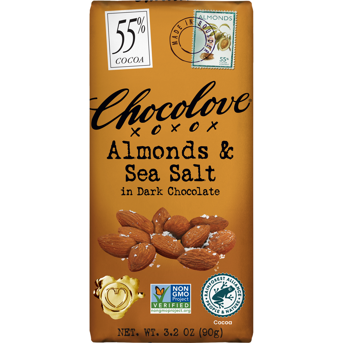 Chocolove Almonds & Sea Salt in Dark Chocolate