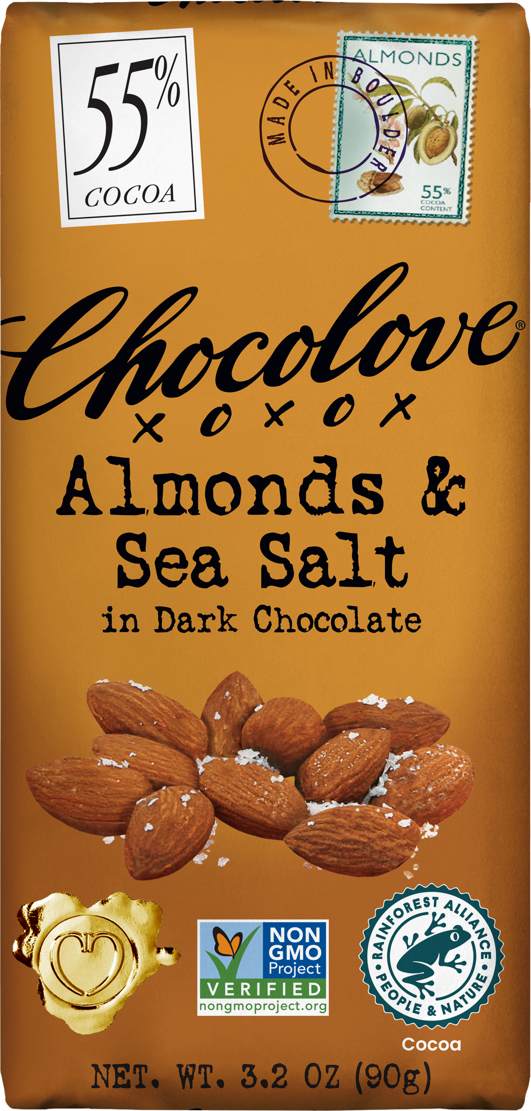 Chocolove Almonds & Sea Salt in Dark Chocolate