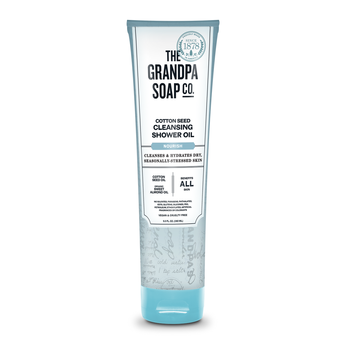 Grandpa Soap Co Cotton Seed Cleansing Shower Oil