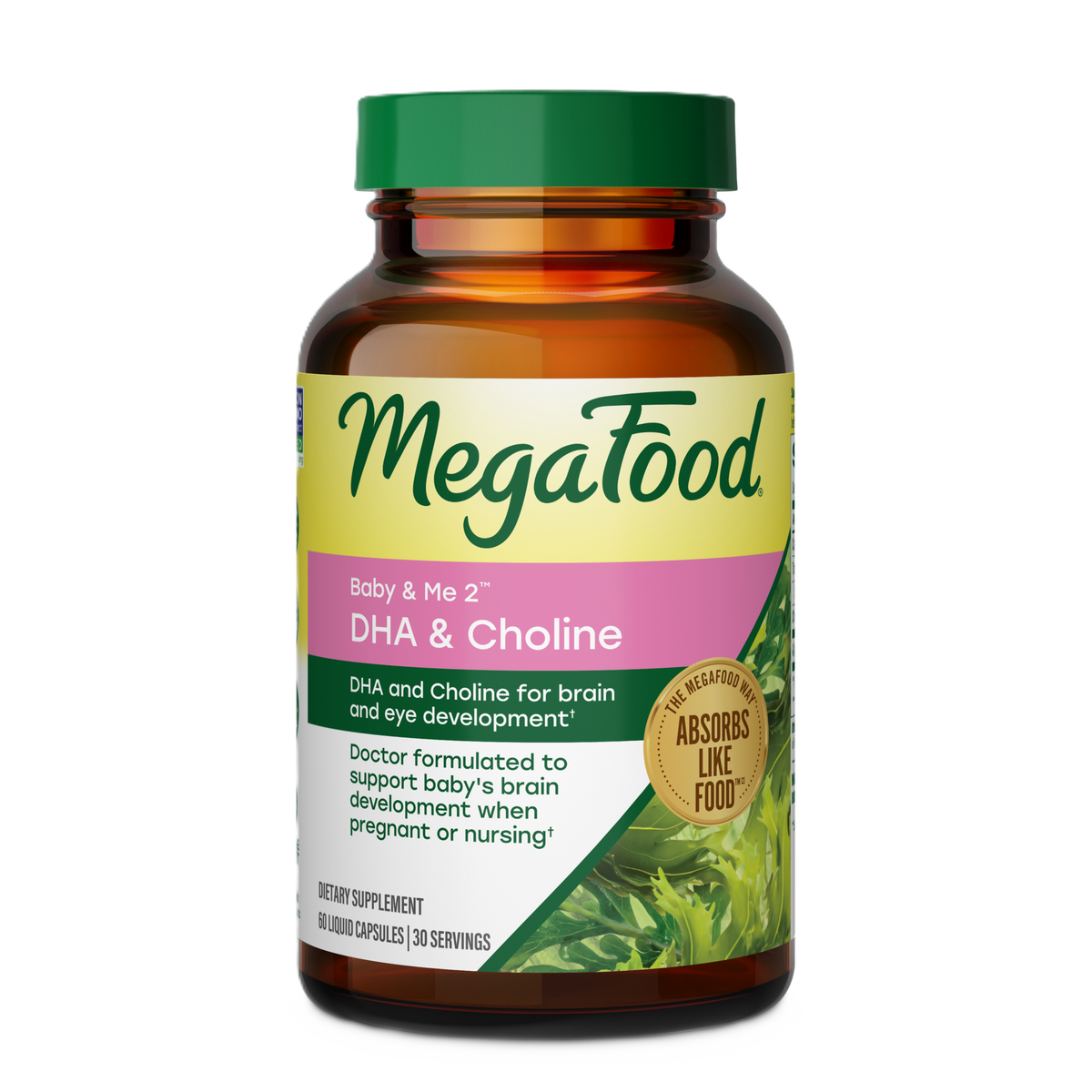 MegaFood Baby & Me 2 Prenatal DHA & Choline