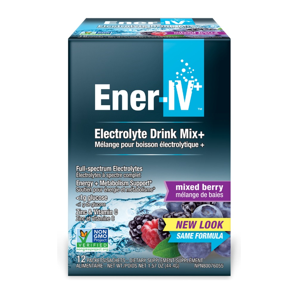 Pauling Labs Ener-IV+ Electrolyte Drink Mix, Mixed Berry