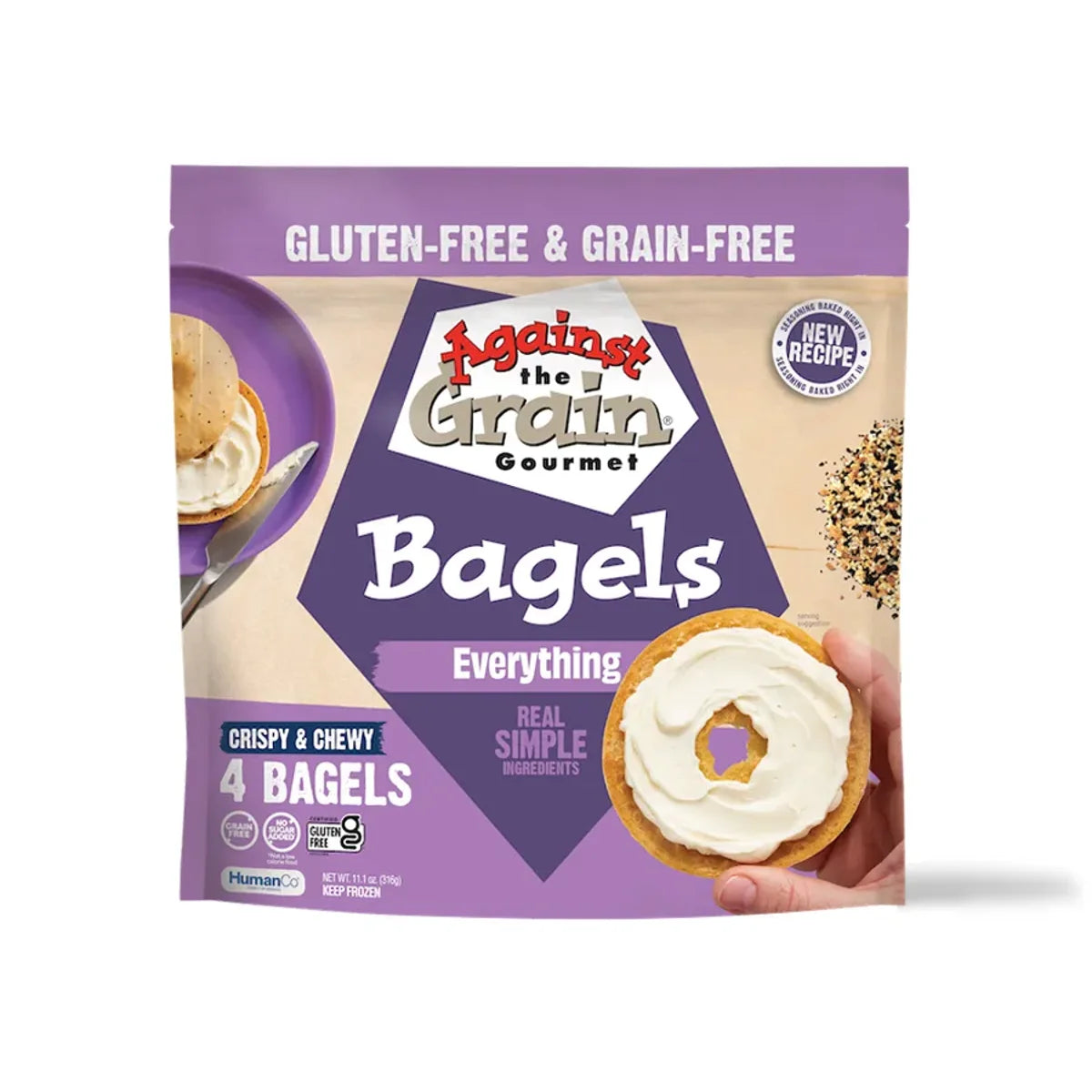 Against the Grain Everything Bagels 11.1 OZ