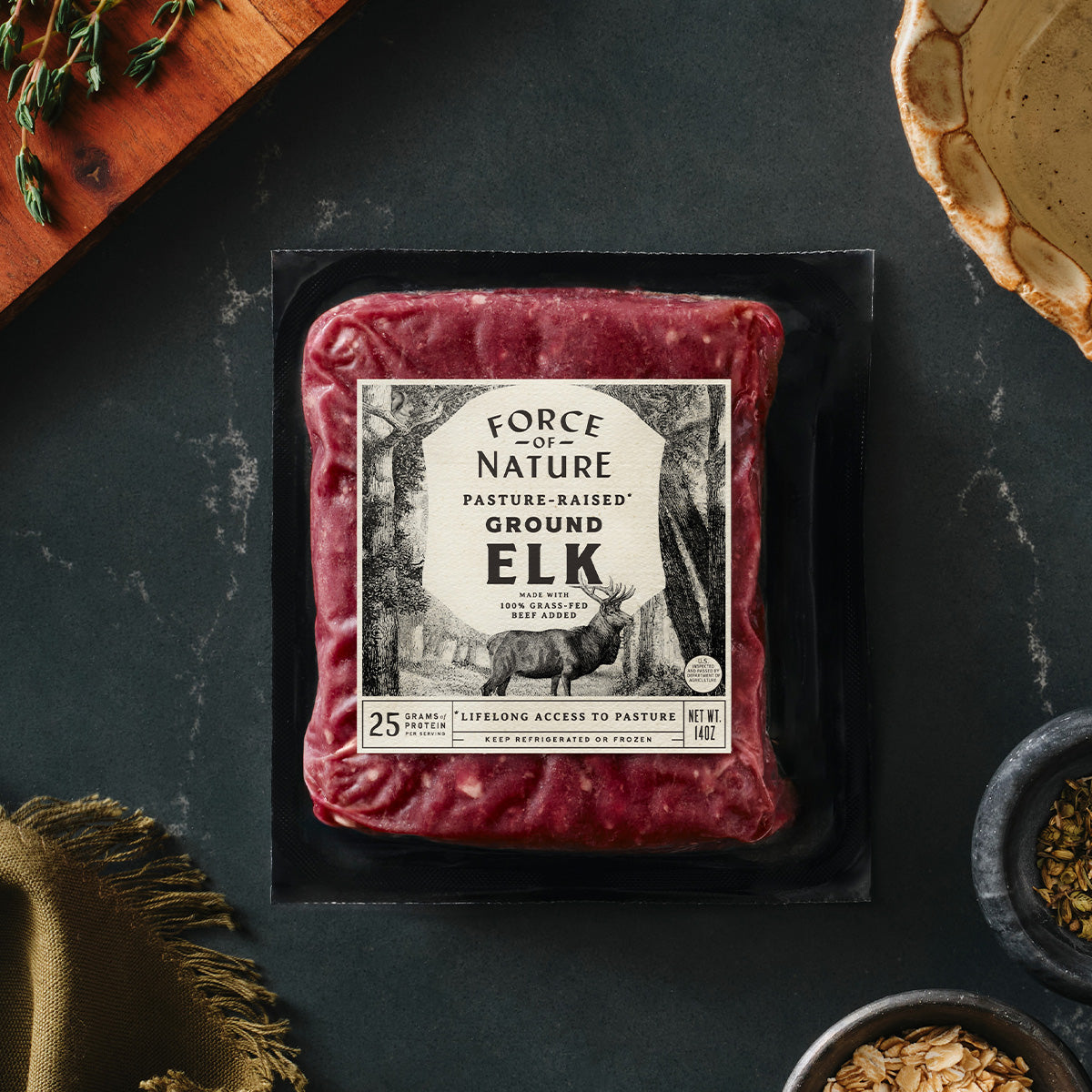 Force of Nature Grass Fed Ground Elk