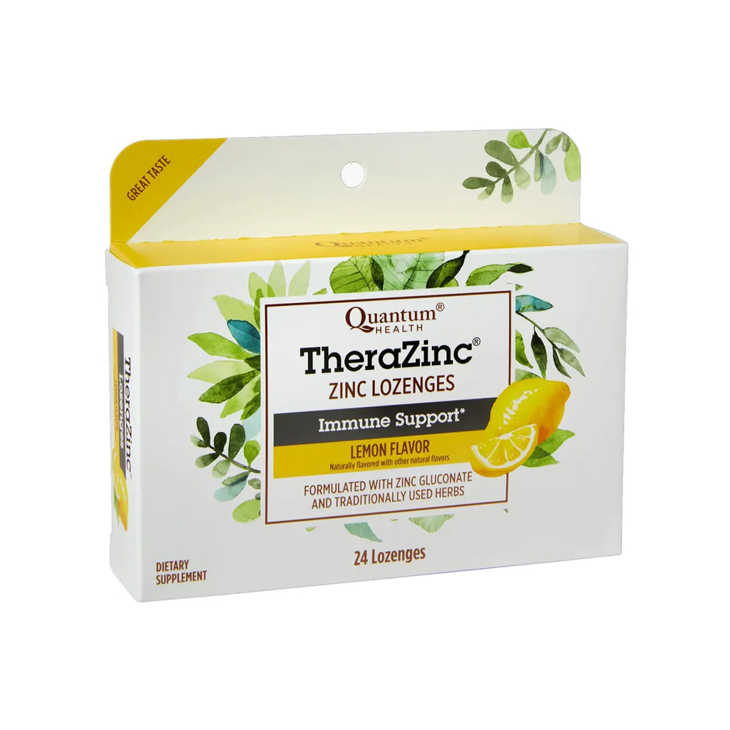 Quantum Health TheraZinc Immune Support Lozenges, Lemon