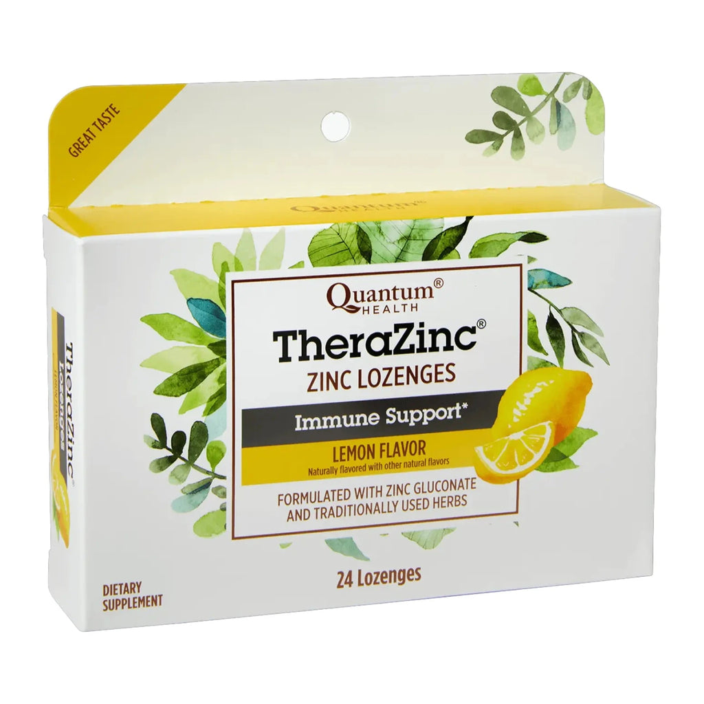 Quantum Health TheraZinc Immune Support Lozenges, Lemon