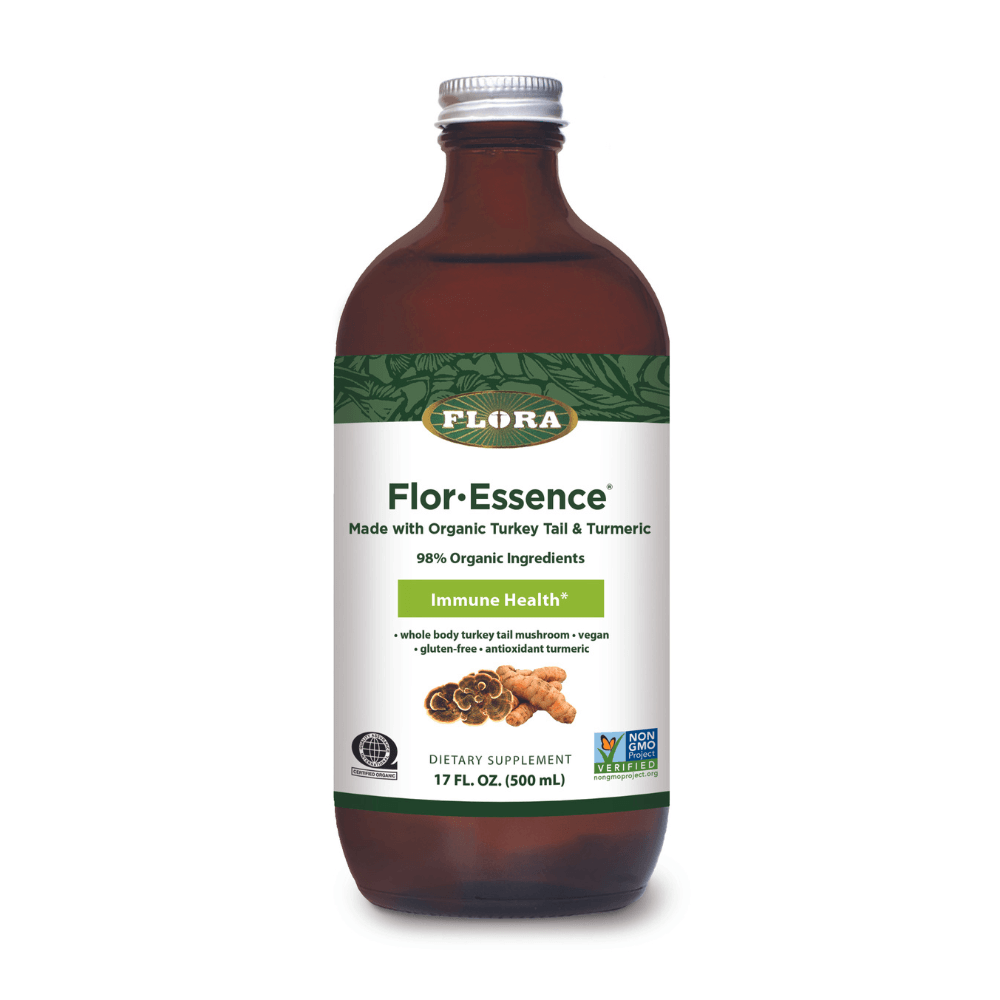 Flora Flor•Essence® Made with Organic Turkey Tail & Turmeric