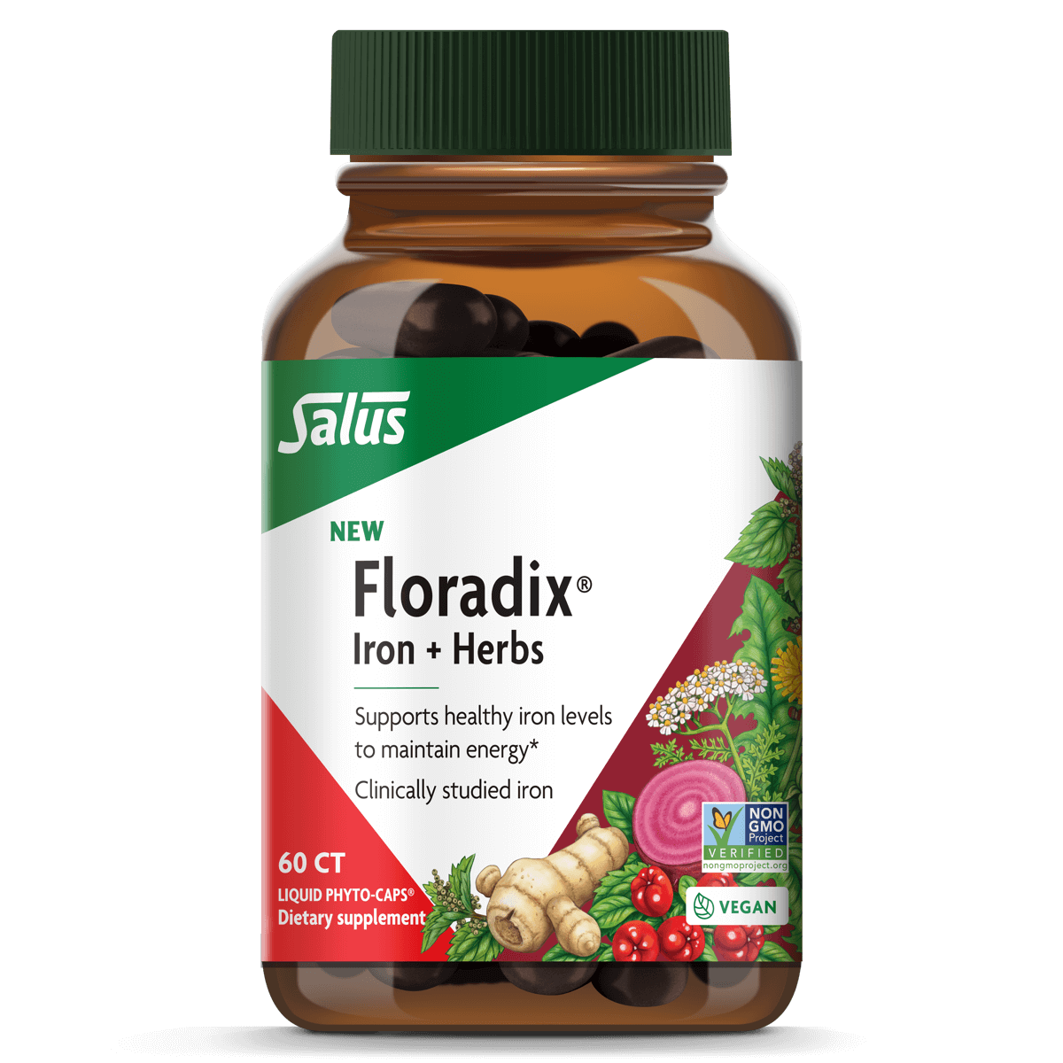 Salus Floradix Iron & Herbs Liquid Phyto-Caps