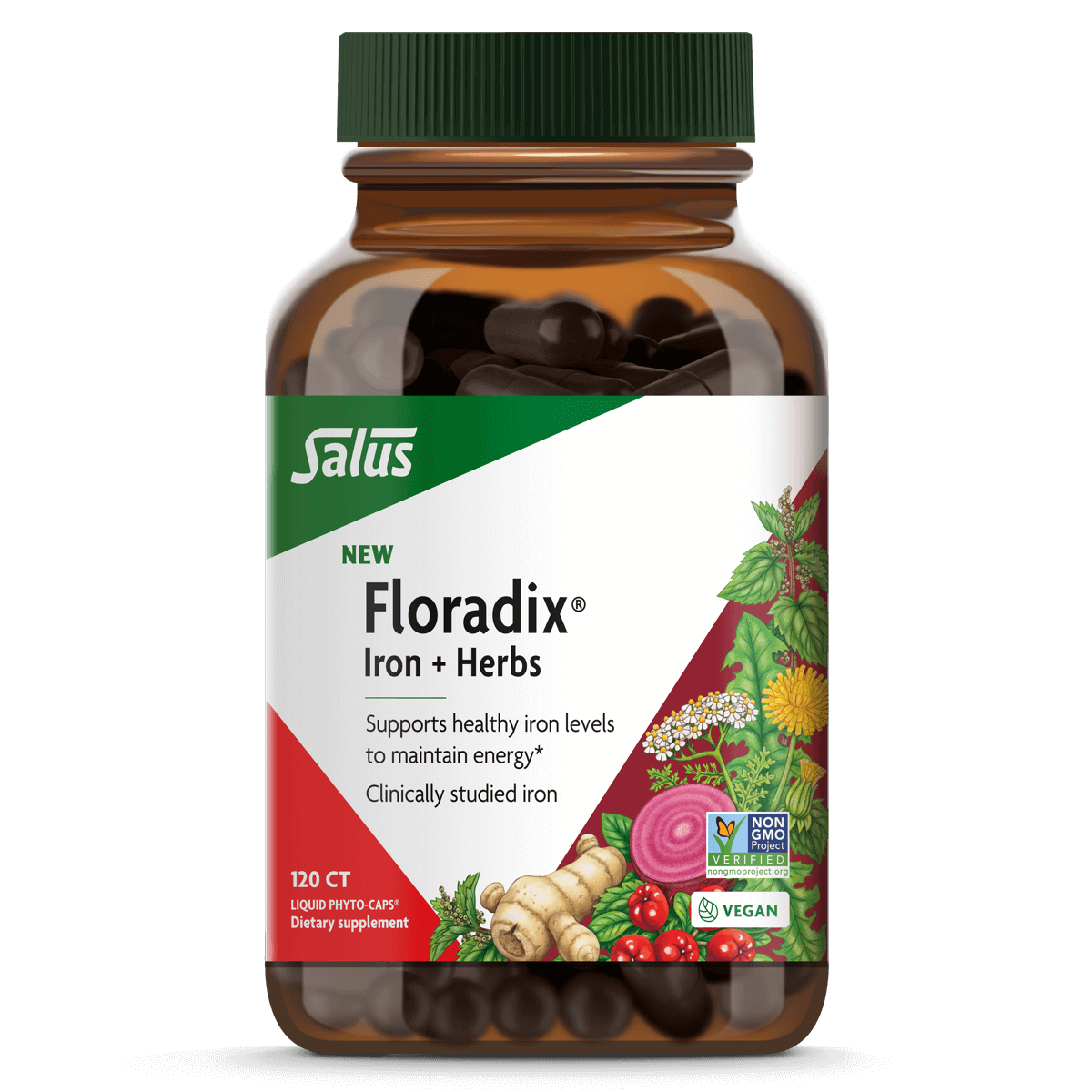 Salus Floradix Iron & Herbs Liquid Phyto-Caps