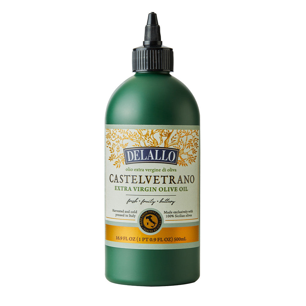 DeLallo Castelvetrano Extra Virgin Olive Oil (Squeeze Bottle) 16.9 fl oz