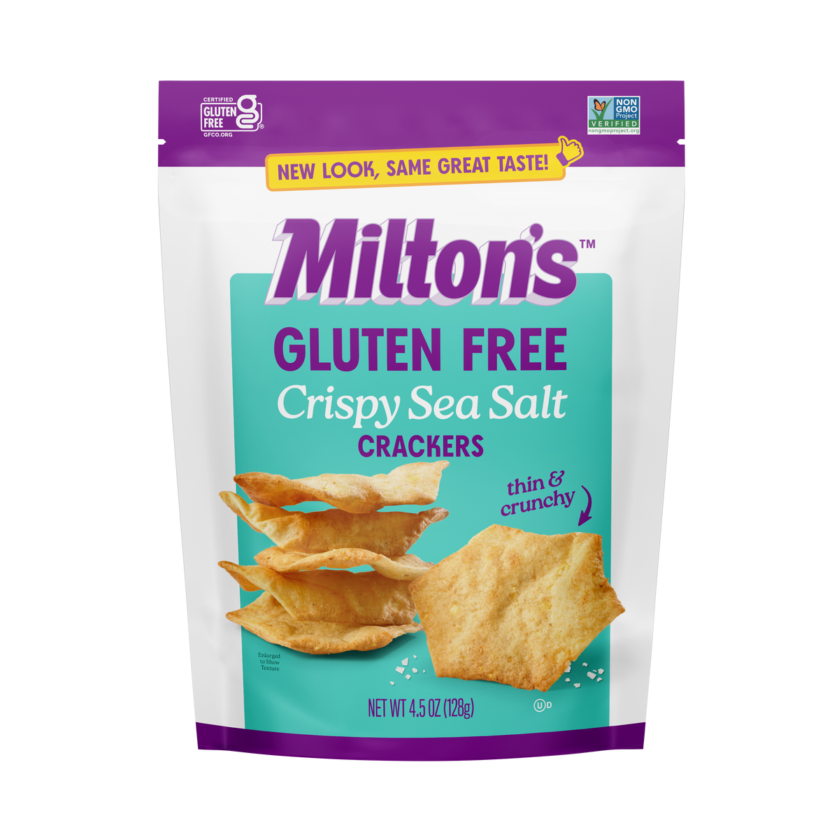 Milton's Craft Bakers Crispy Sea Salt Gluten Free Crackers 4.5 oz