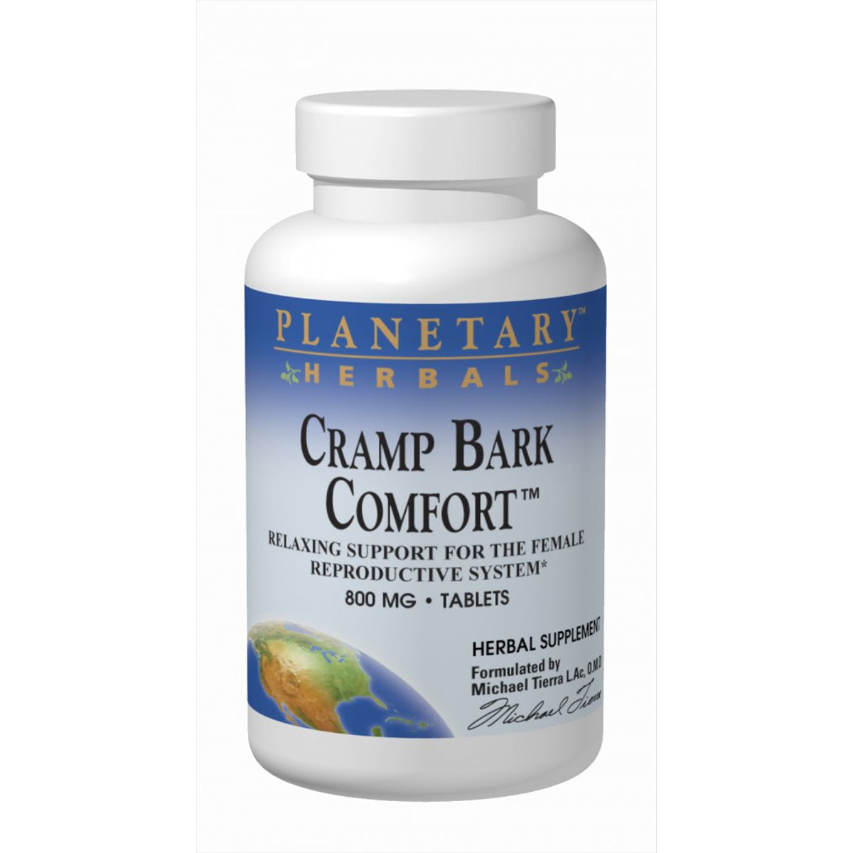 Planetary Herbals Cramp Bark Comfort, 800 mg