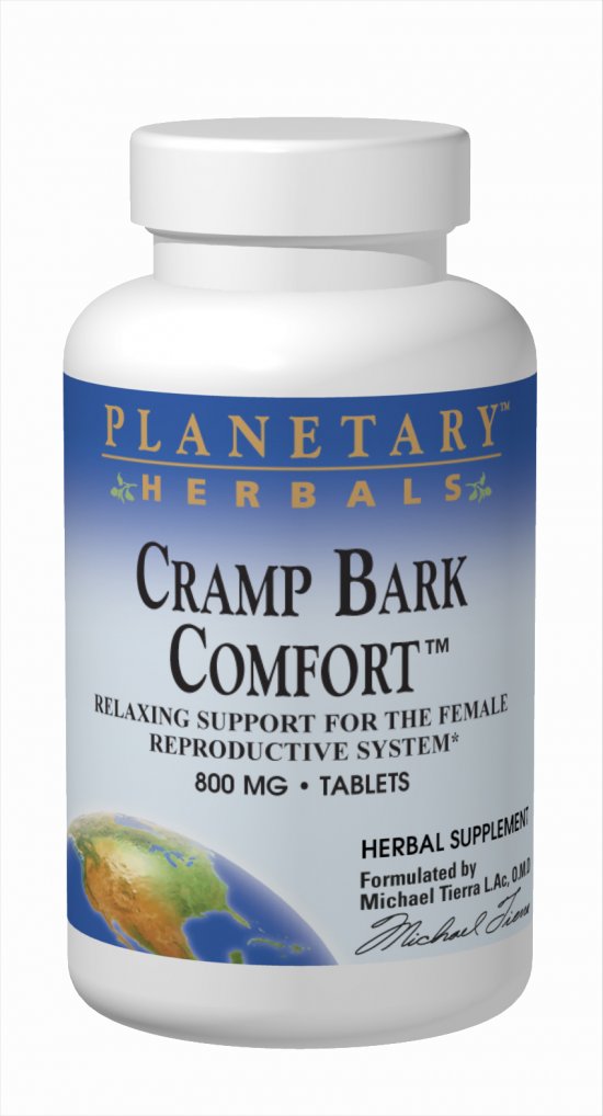 Planetary Herbals Cramp Bark Comfort, 800 mg