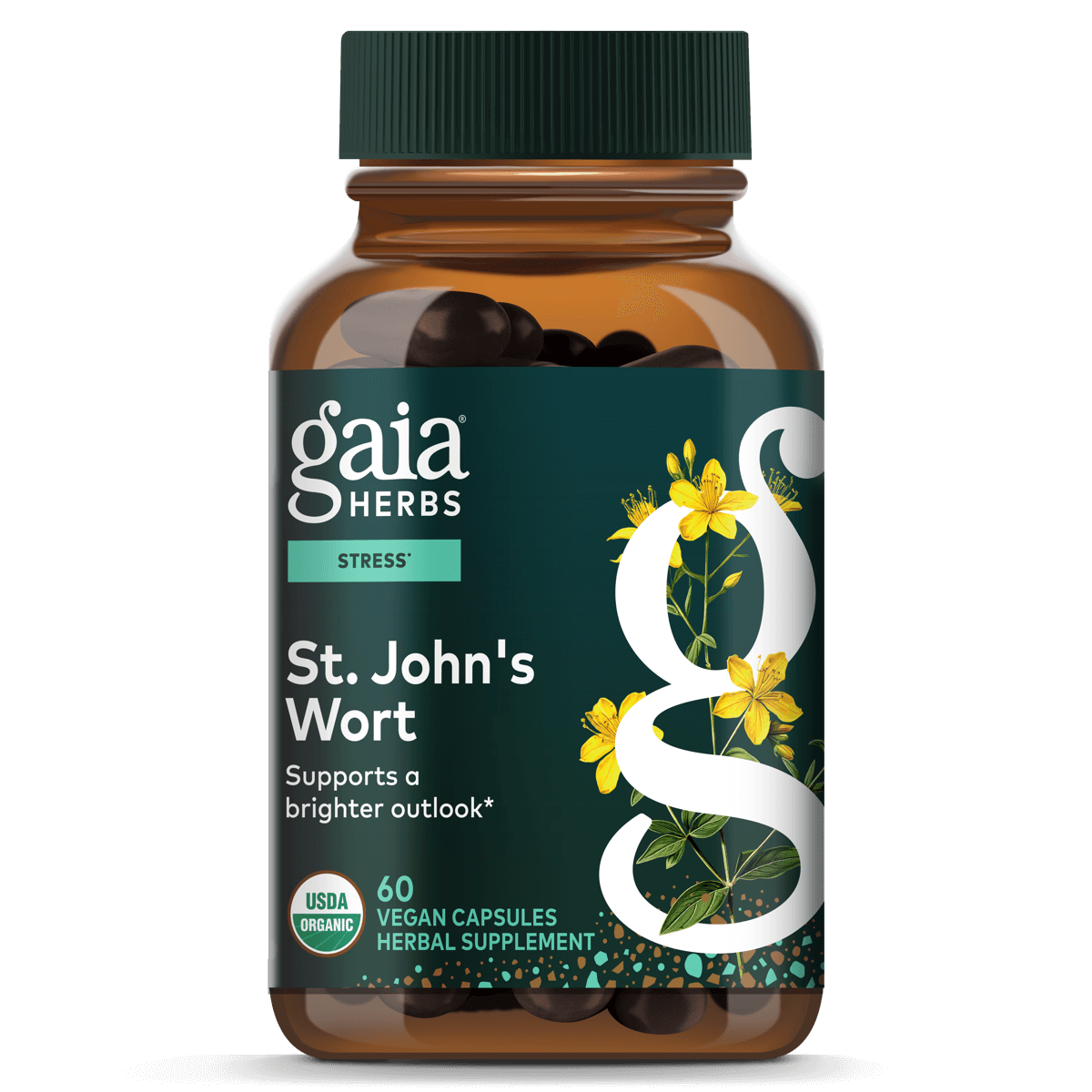 Gaia Herbs St Johnswort Extract Liquid Vegetable Capsules