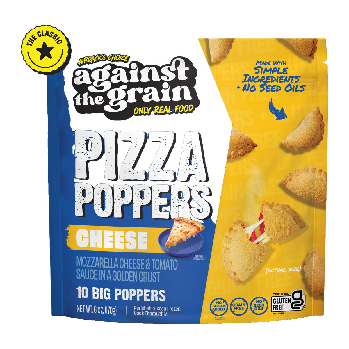 Against the Grain Cheese Pizza Poppers 6 OZ