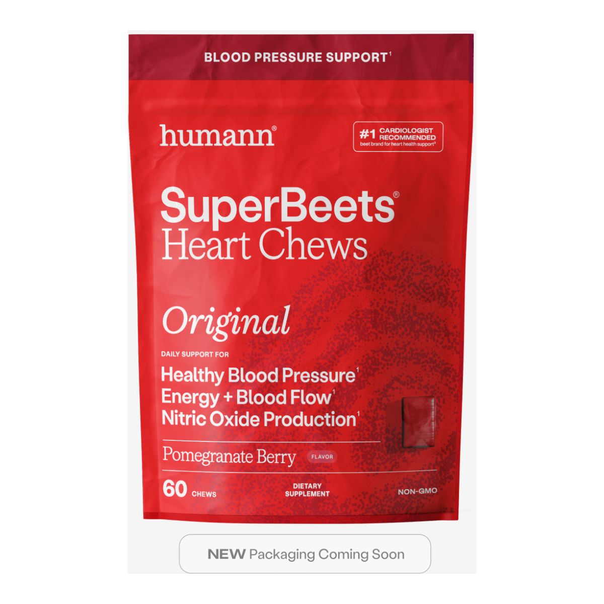 HumanN SuperBeets Heart Chews (Original) - 60 Chews