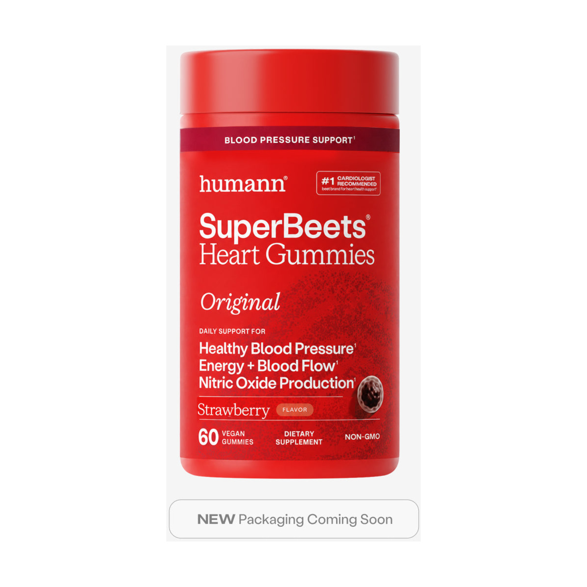 HumanN SuperBeets Heart Gummies (Strawberry) - 60 Gummies