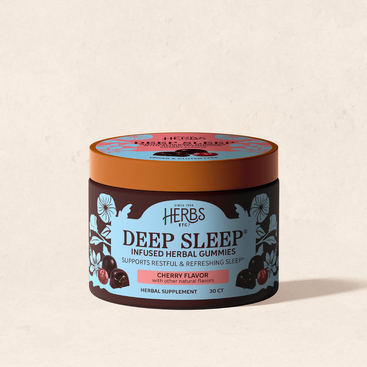 Herbs, Etc. Deep Sleep Infused Herbal Gummies Cherry