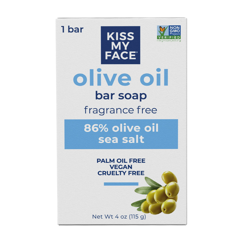 Kiss My Face Pure Olive Oil Bar Soap - Fragrance Free