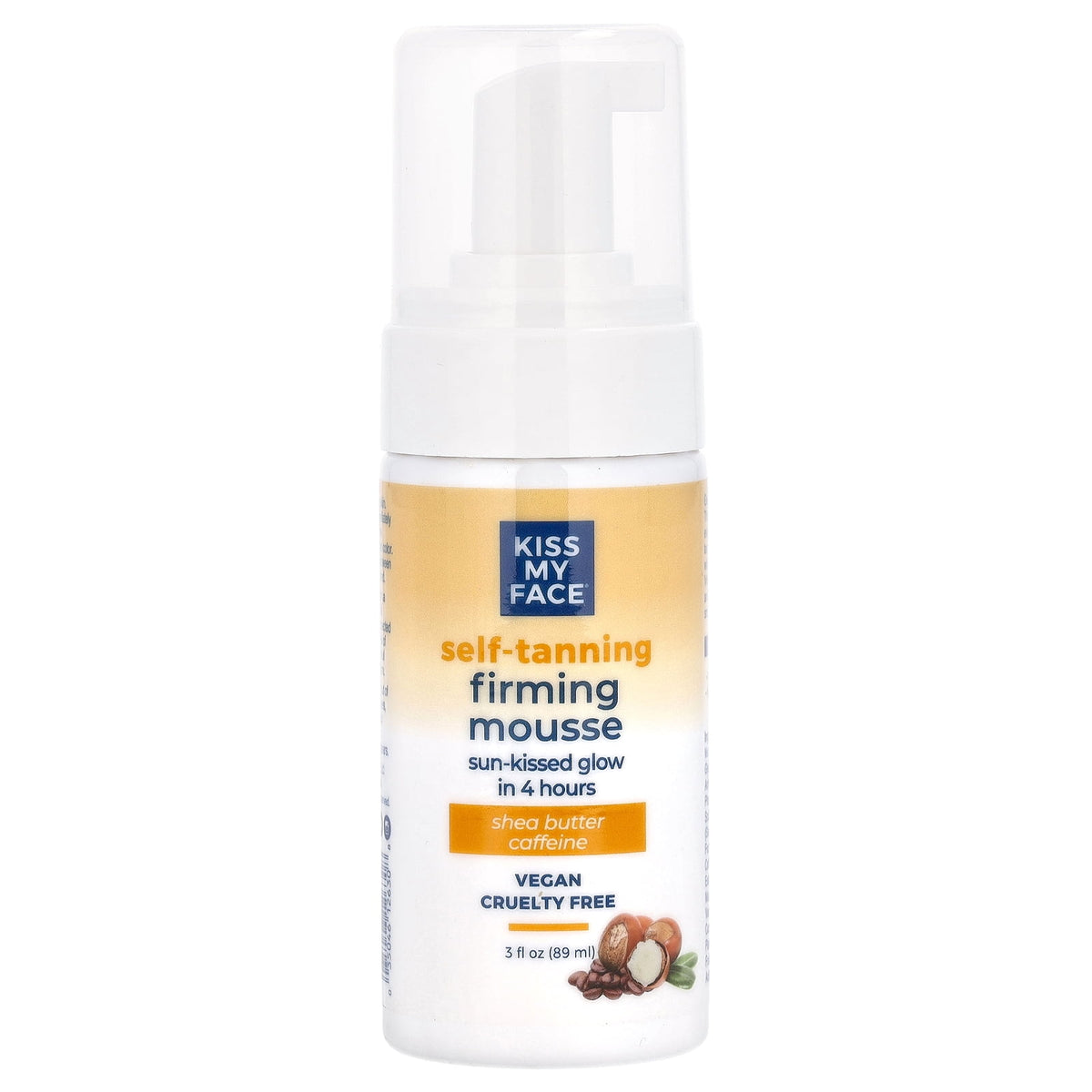 Kiss My Face Self Tanning Firming Mousse with Shea Butter & Caffeine