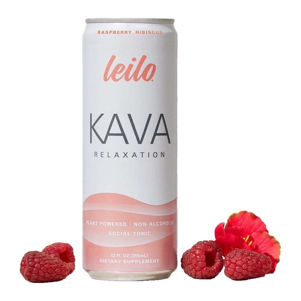 Leilo Raspberry Hibiscus Kava Tonic 12 fl oz