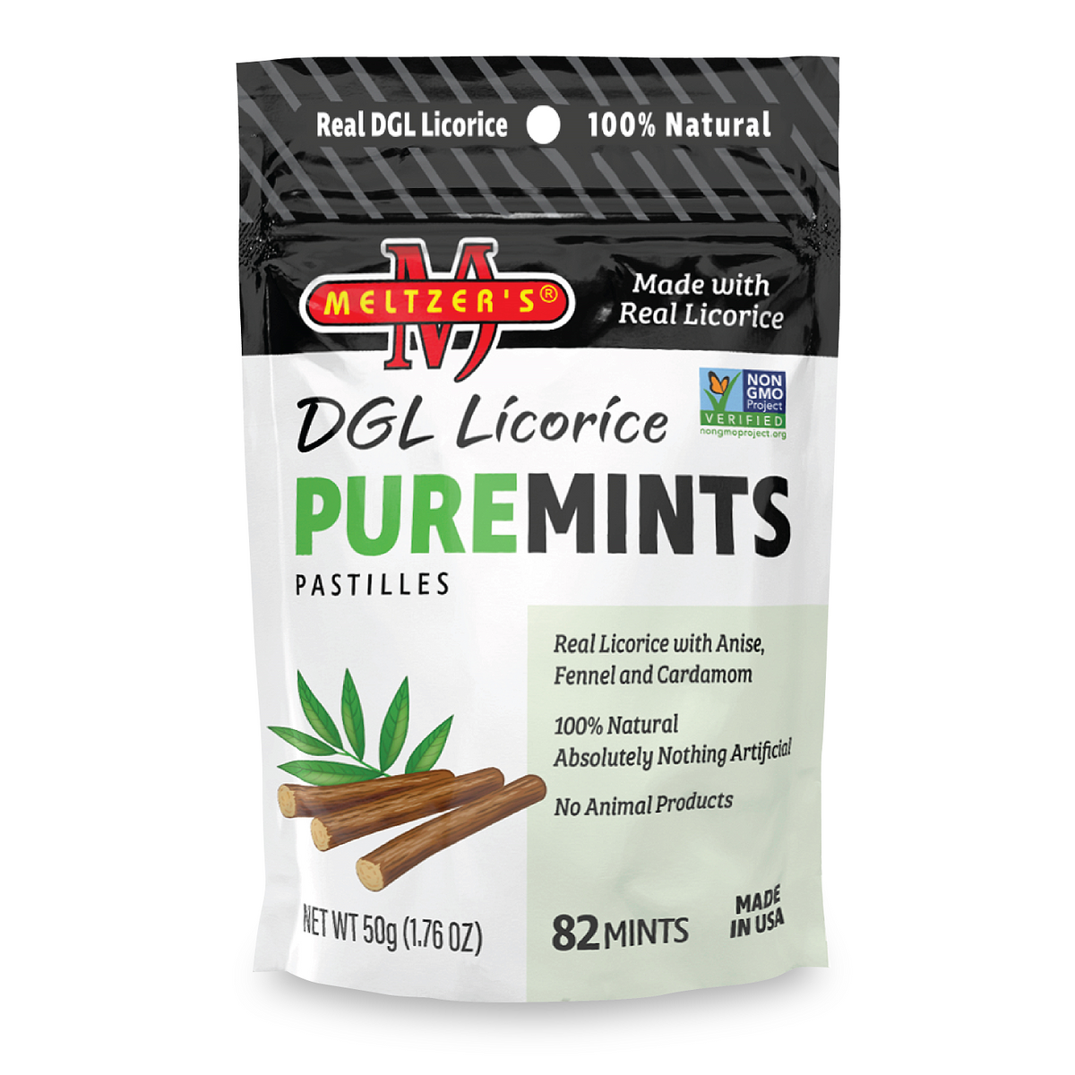 Meltzer's Puremints Natural Licorice Puremints
