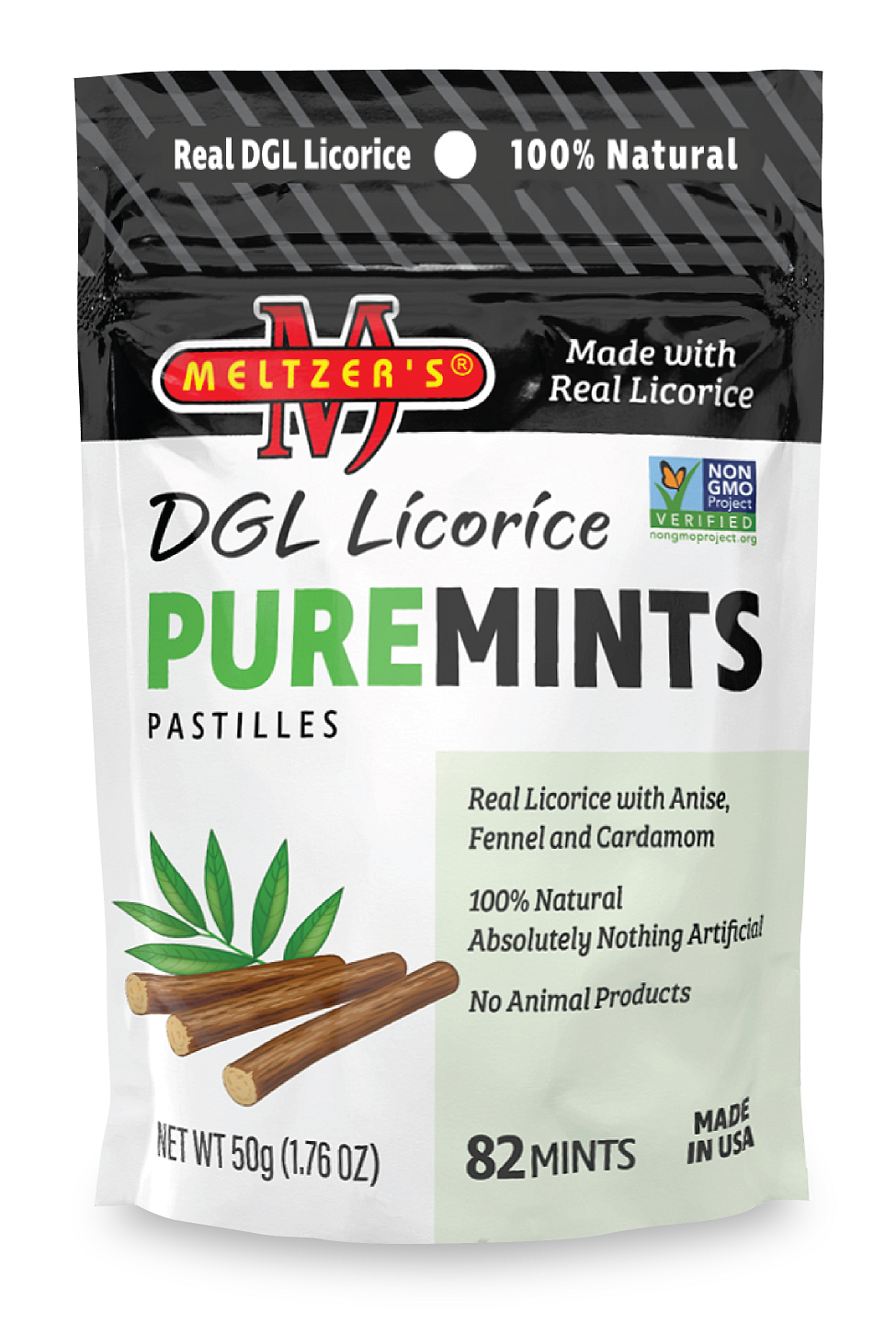 Meltzer's Puremints Natural Licorice Puremints