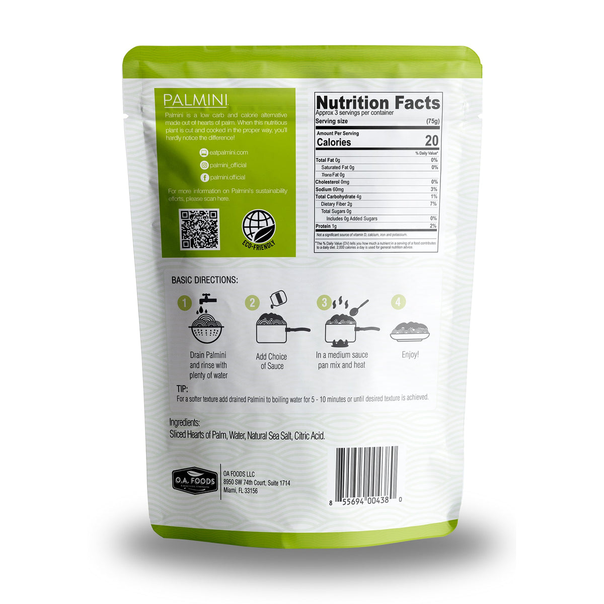 PALMINI Linguine - Supplement/Nutrition Facts