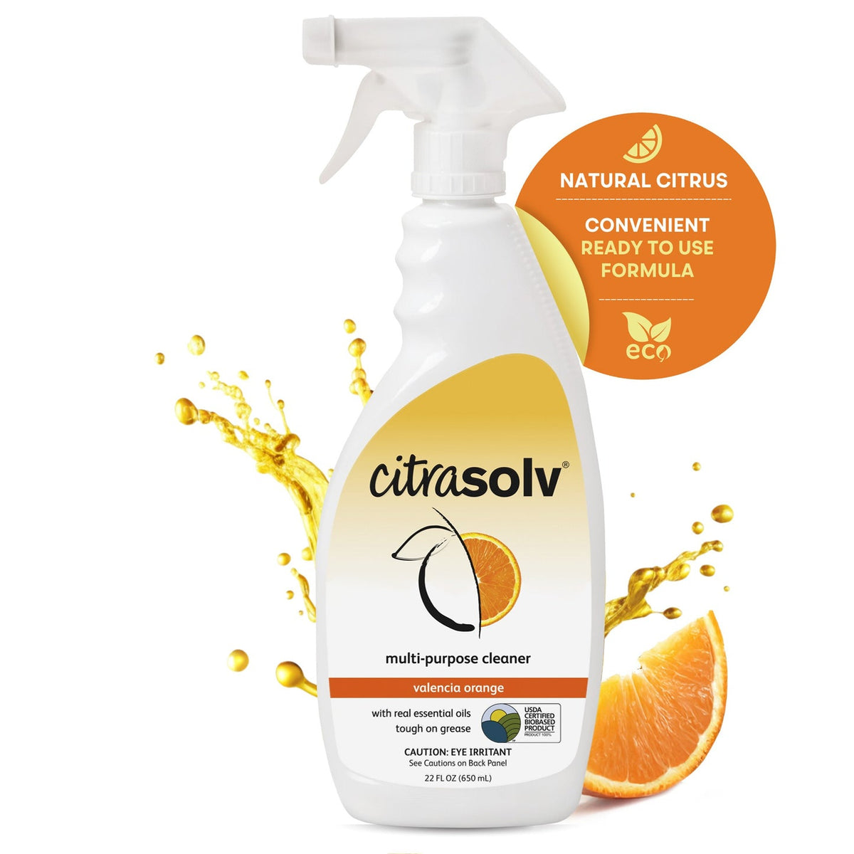 Citra Solv Multi-Purpose Spray Cleaner, Valencia Orange — 22 fl oz