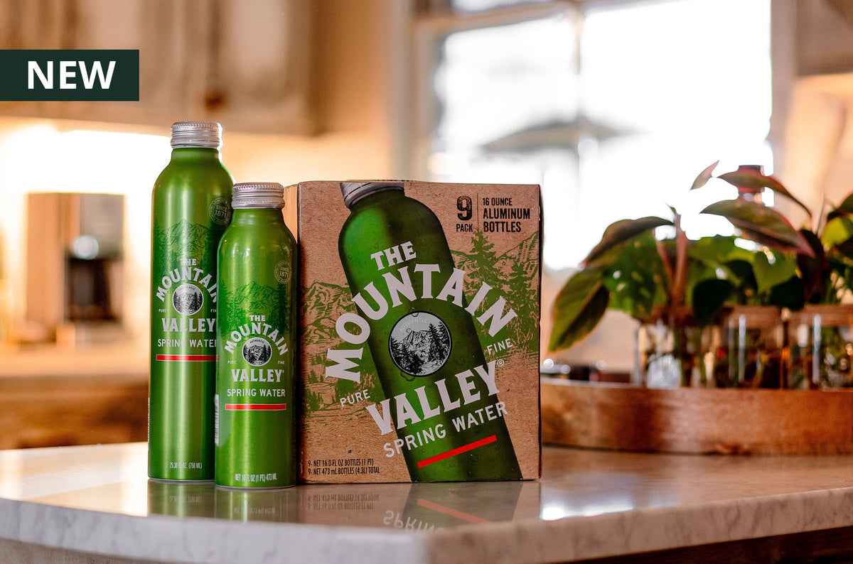 Mountain Valley Spring Water Aluminum Bottles