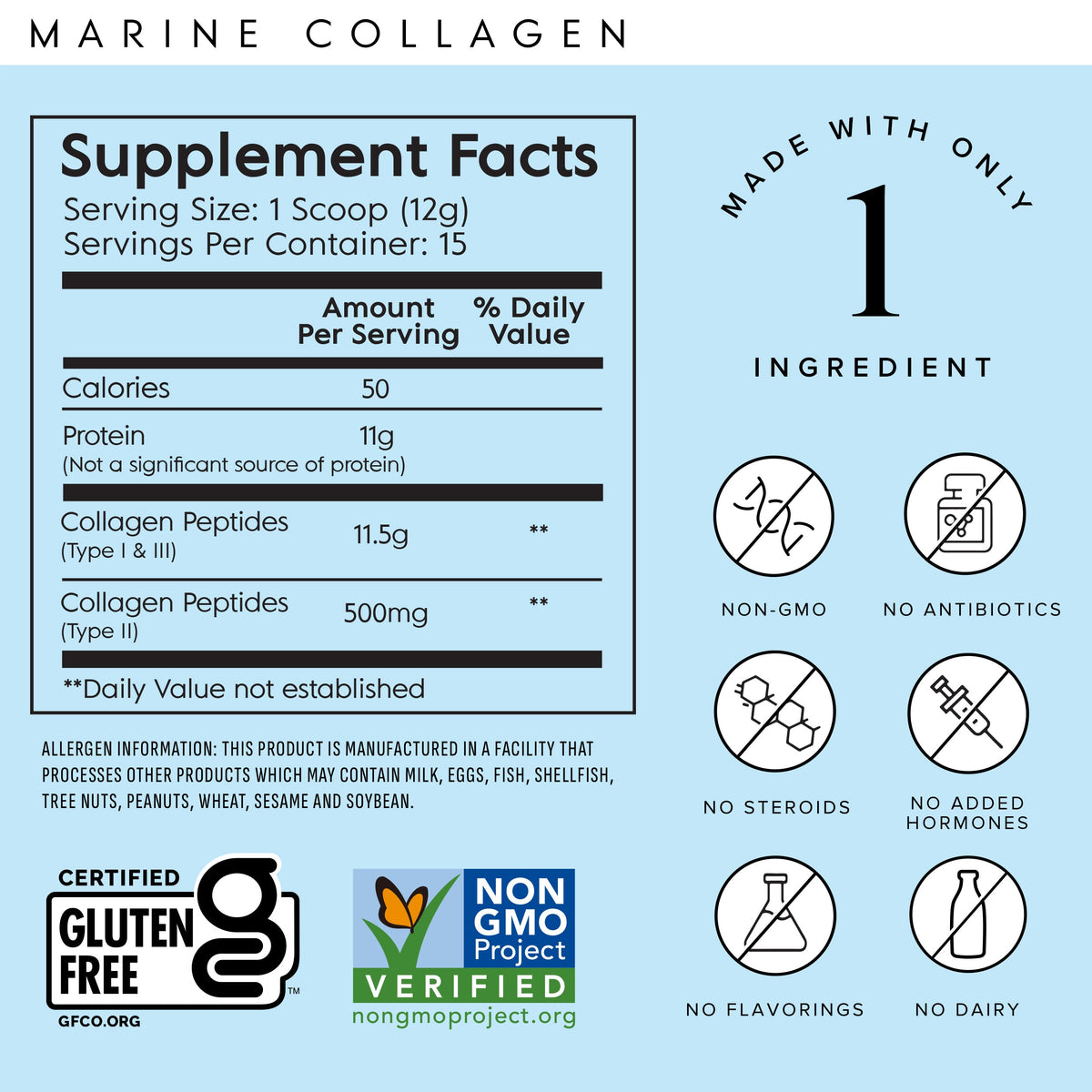 Marine Collagen - Supplement Facts