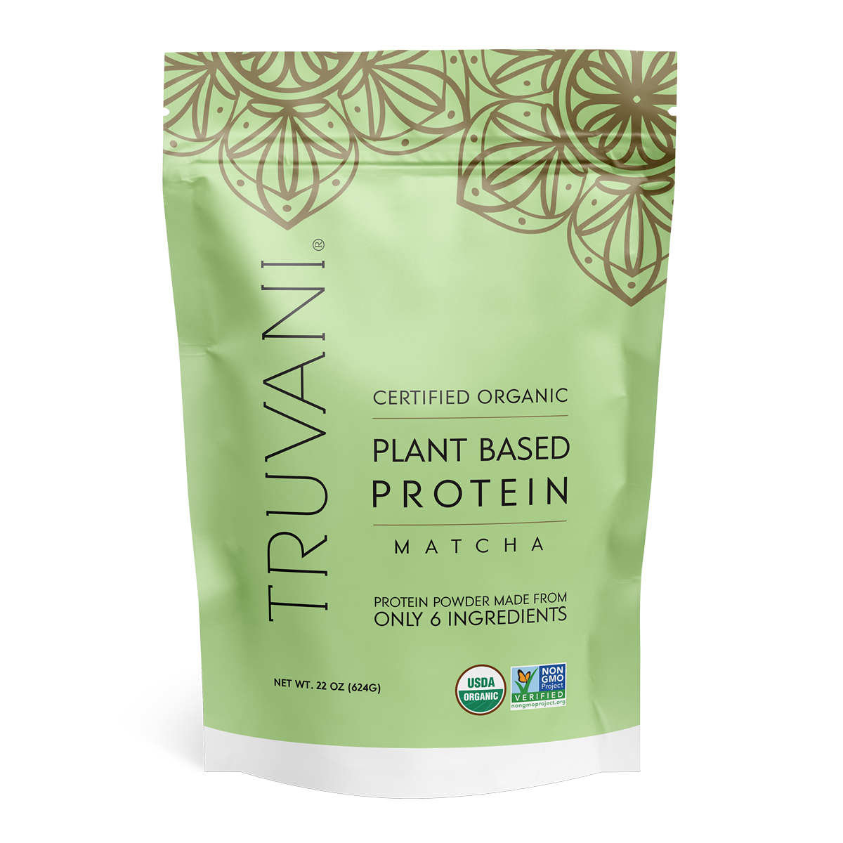 Plant Based Protein Powder, Matcha - Front