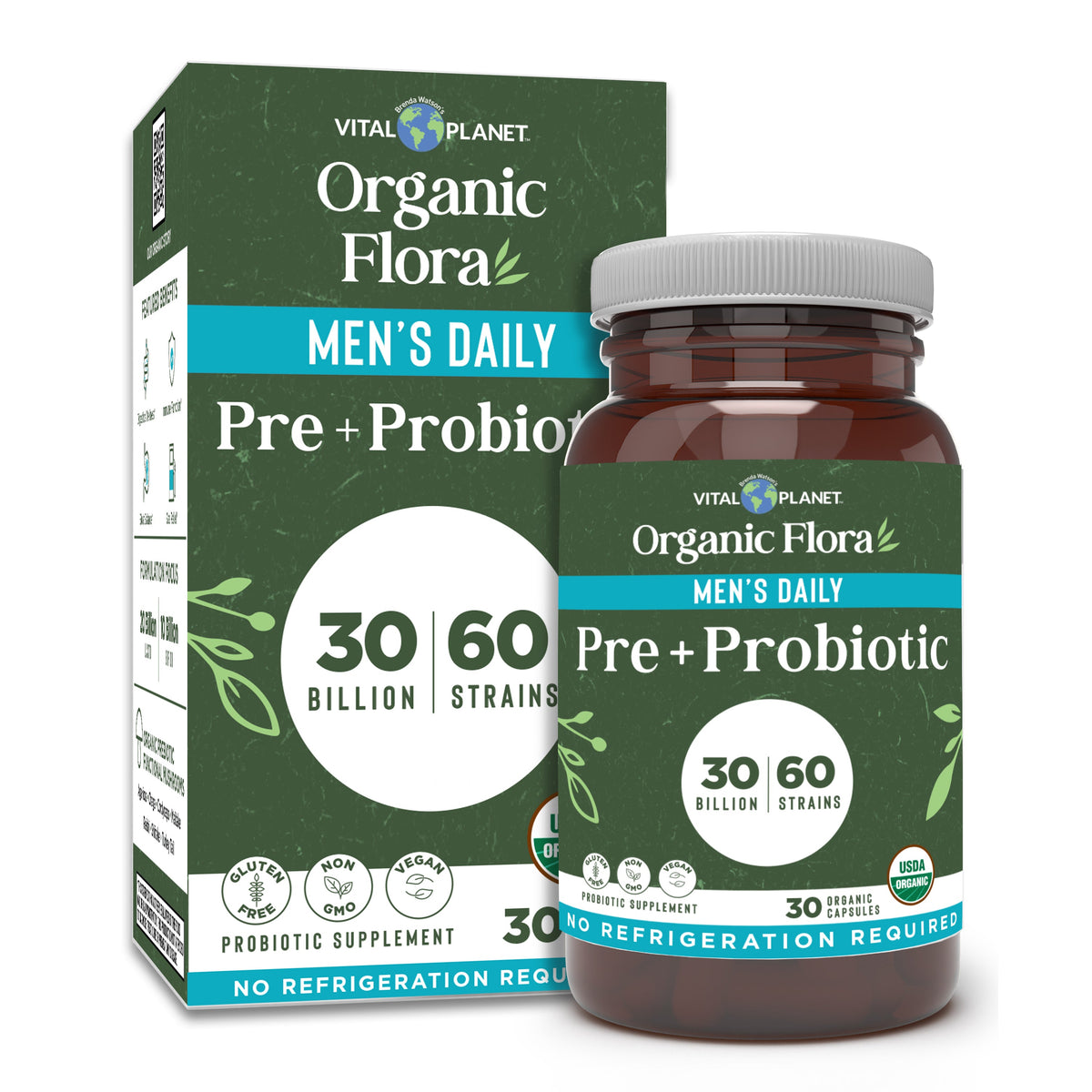 Vital Planet Organic Flora Men's Daily Probiotic