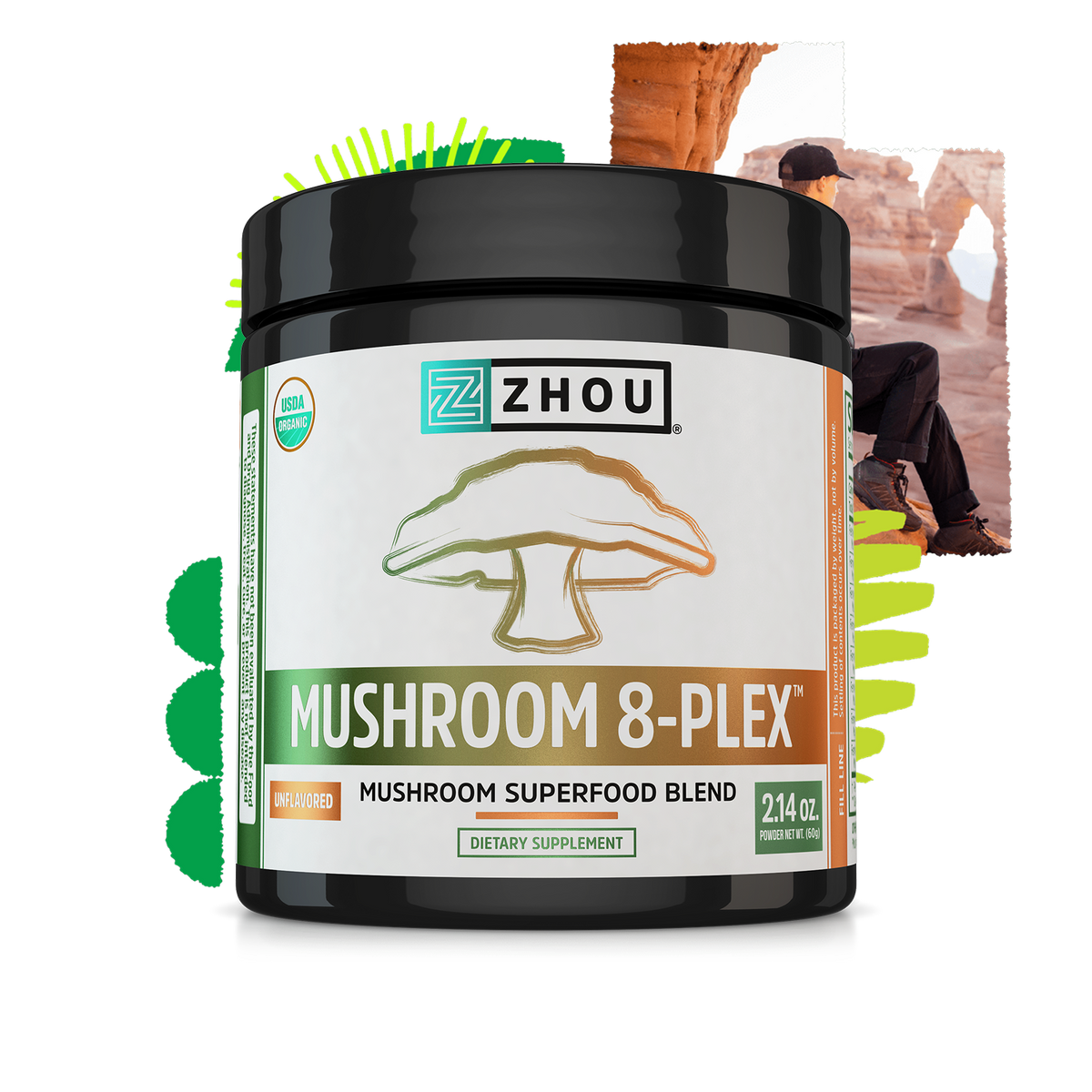 Zhou Nutrition Mushroom 8-Plex