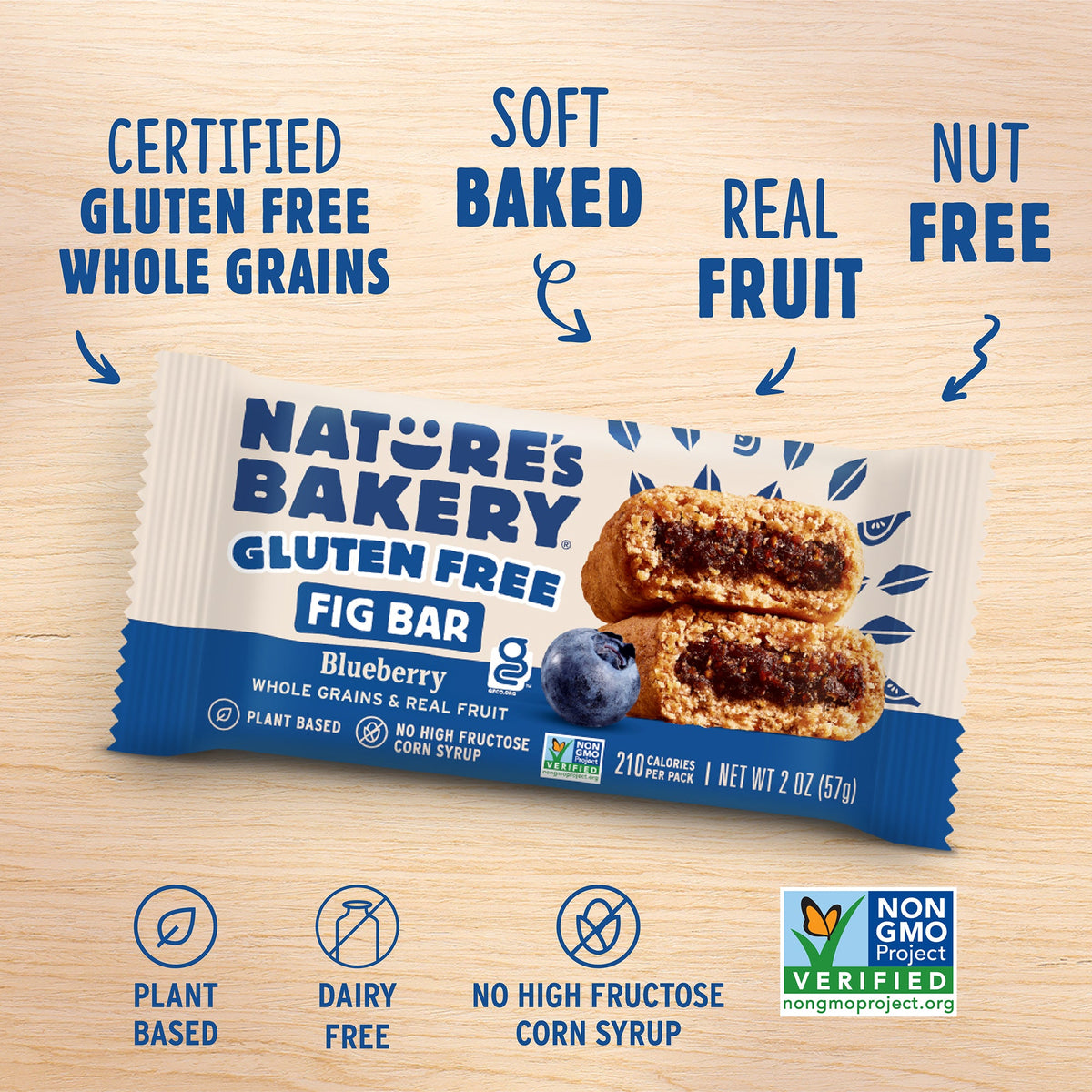 Nature's Bakery Gluten Free Fig Bar, Blueberry - additional view 3