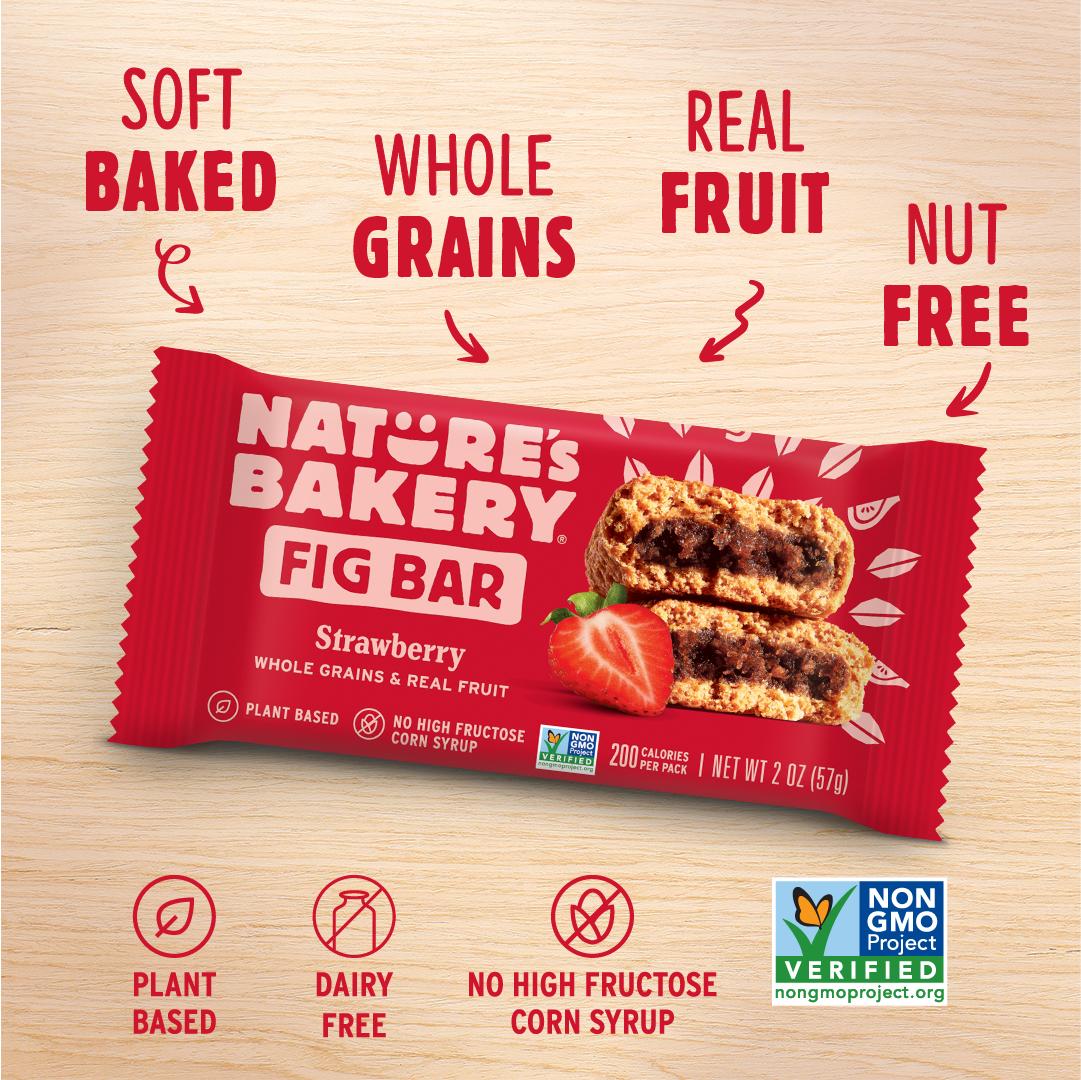 Nature's Bakery Whole Wheat Fig Bar, Strawberry - additional view 3