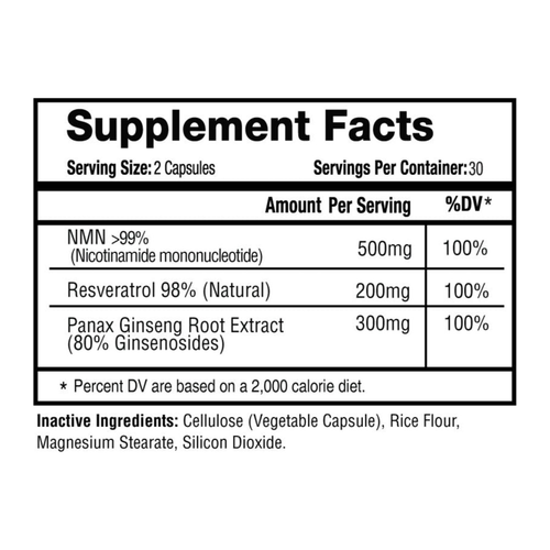 1 Life Science NMN 500+ Platinum 500 mg